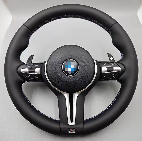 BMW M Sport Steering Wheel F20 F21 F22 F23 F30 F31 F32 F33 NEW Black Alcantara+Leather Red axis