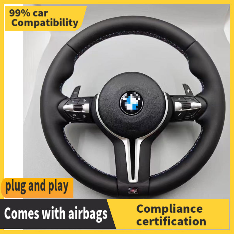 NEW BMW M Sport Steering Wheel F10 F30 F02 F03 F06 F07F11F12F13F90F91F93  Black Leather