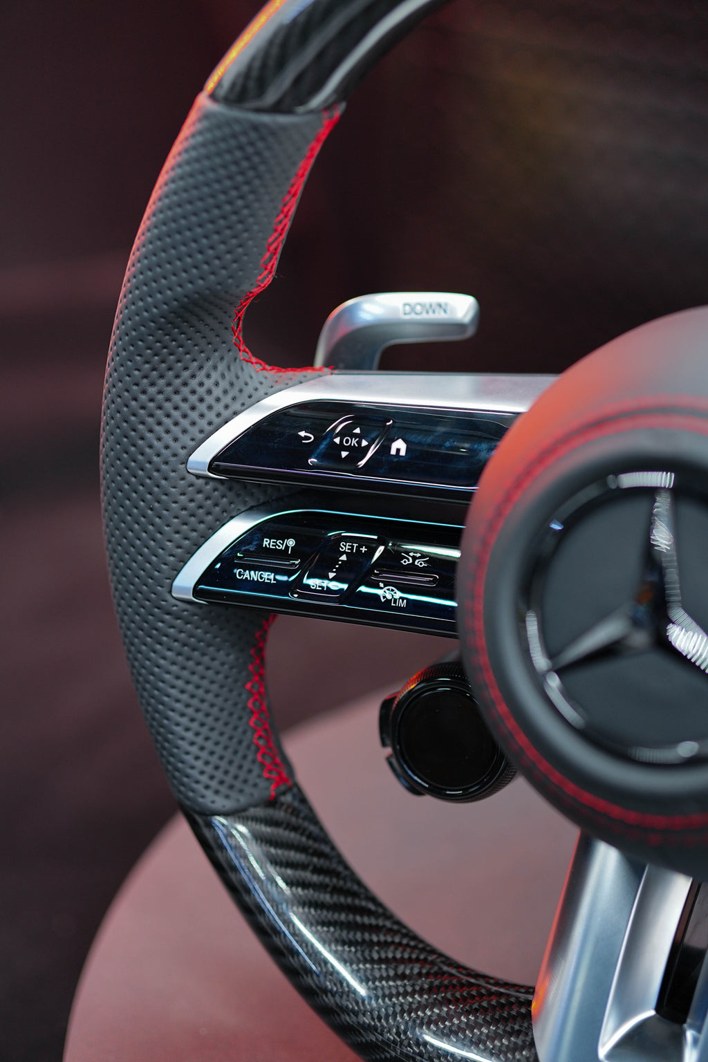 Mercedes Benz Dragonfly AMG Carbon Fiber Steering Wheel Assembly Suitable for GLC260GLB200GLE300S Class Old to New
