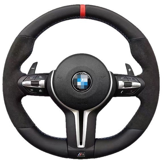 BMW Carbon fiber M Sport Steering Wheel F10 F01 F02 F03 F06 F07F11F12F13F90F91F93 NEW  Blue axis