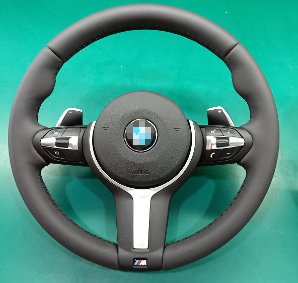 BMW Carbon fiber M Sport Steering Wheel F10 F01 F02 F03 F06 F07F11F12F13F90F91F93 NEW  Blue axis
